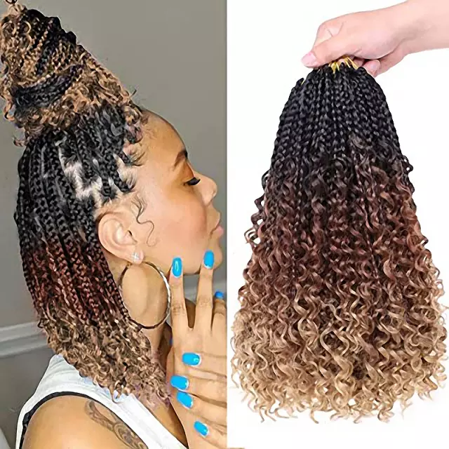 Bohemian  box braids-crochet