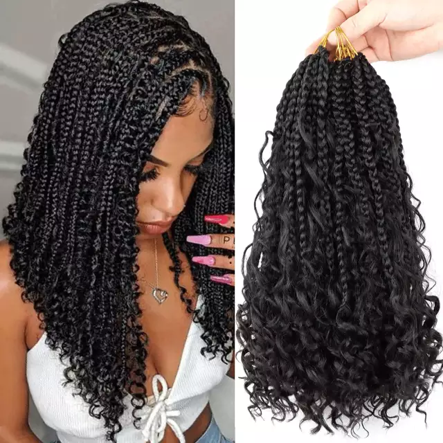 Bohemian  box braids-crochet