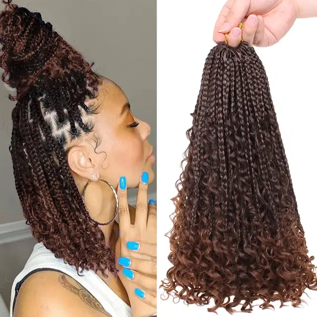 Bohemian  box braids-crochet