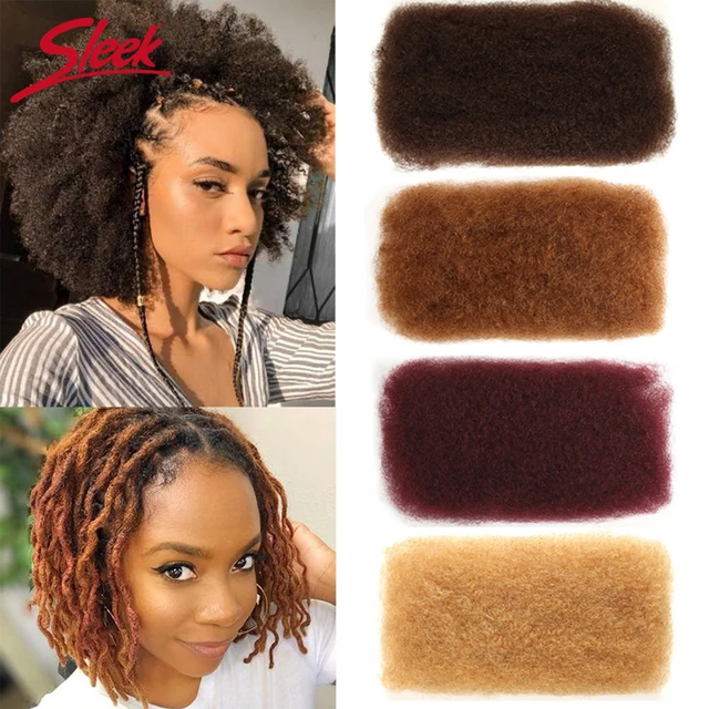 Pre stretched Afro kinky bulk 100g