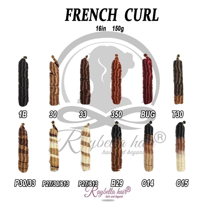Short  French Curl 16 and 12 Inches