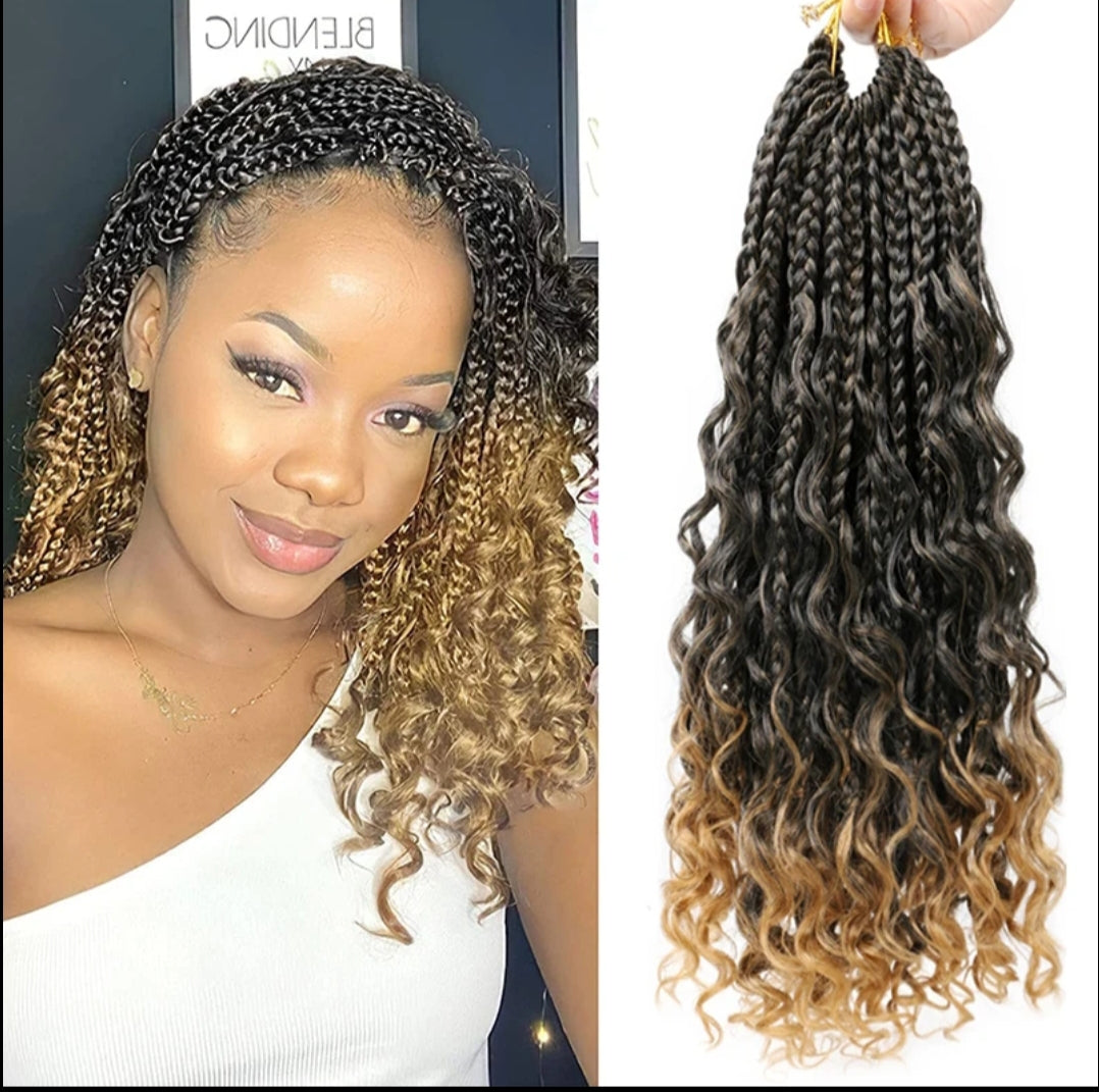 Bohemian  box braids-crochet