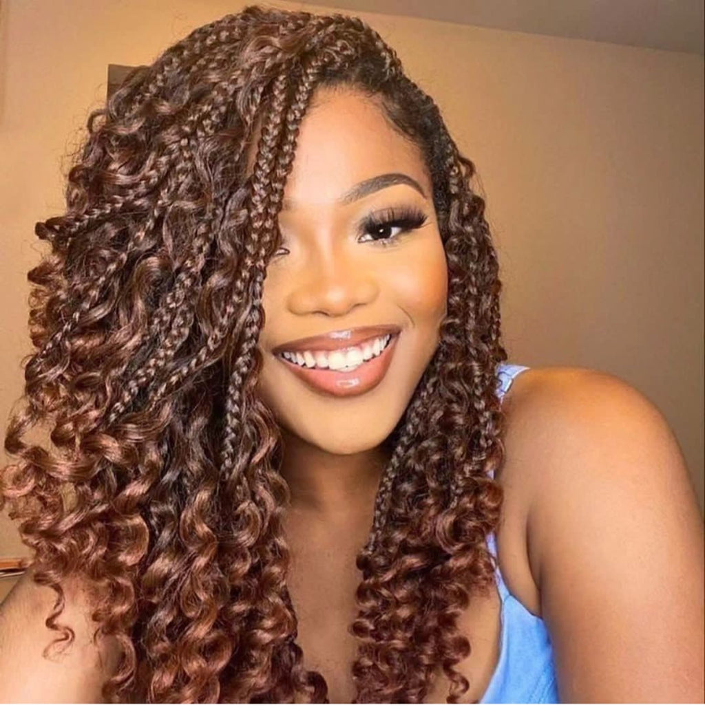 Bohemian  box braids-crochet