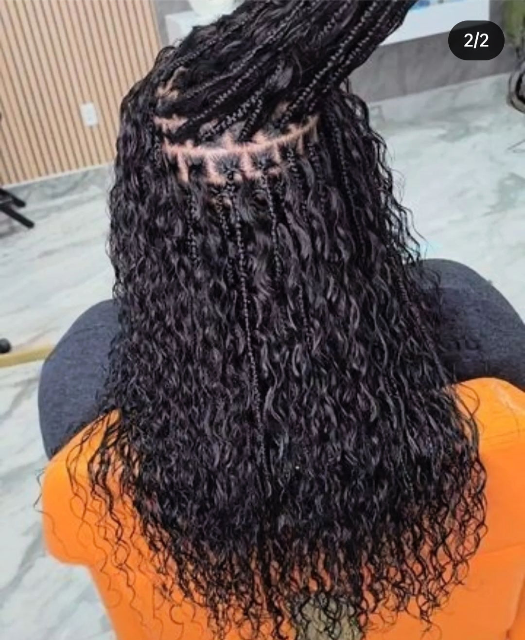 Boho human hair braids