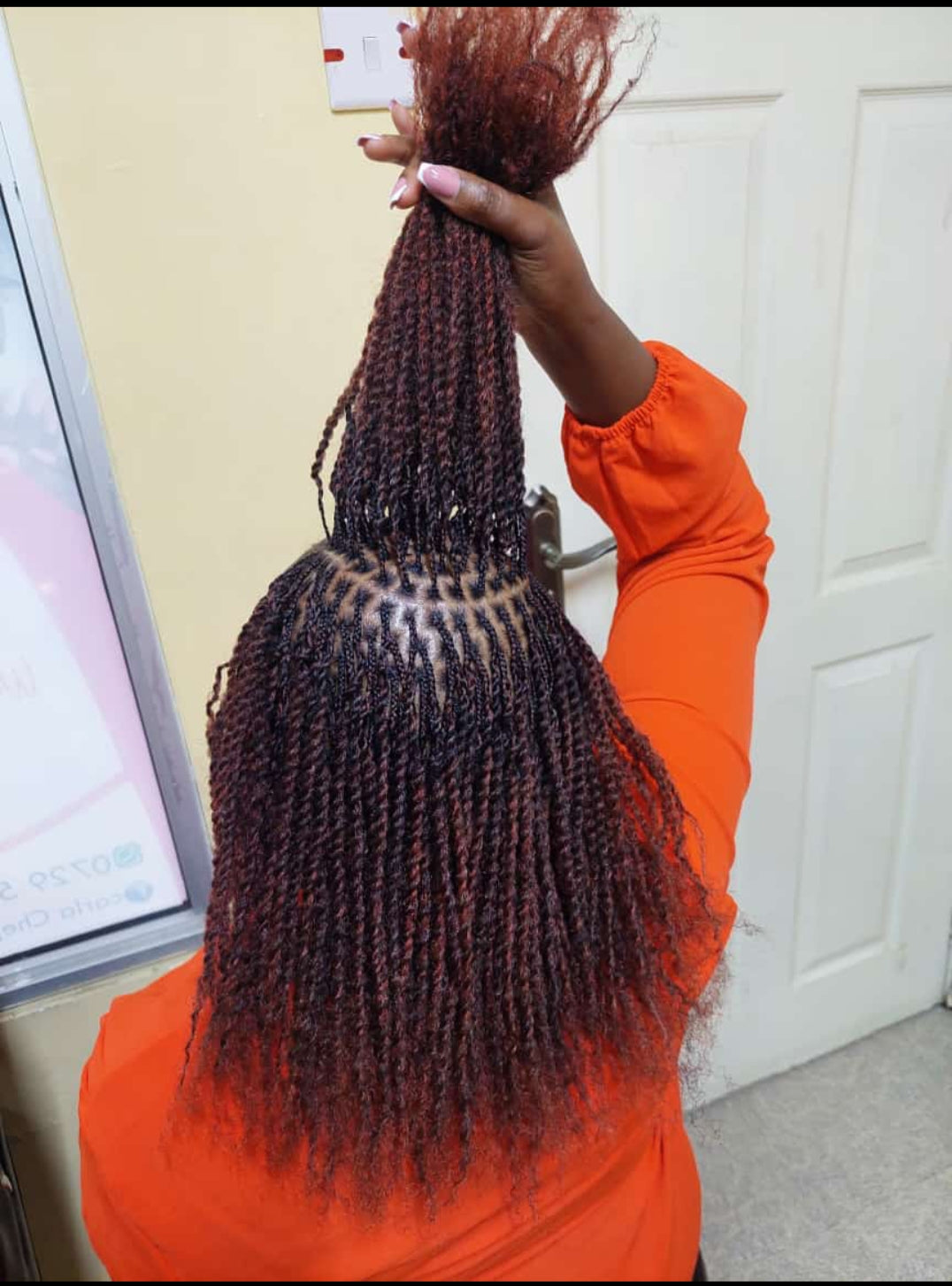 Pre stretched Afro kinky bulk 100g