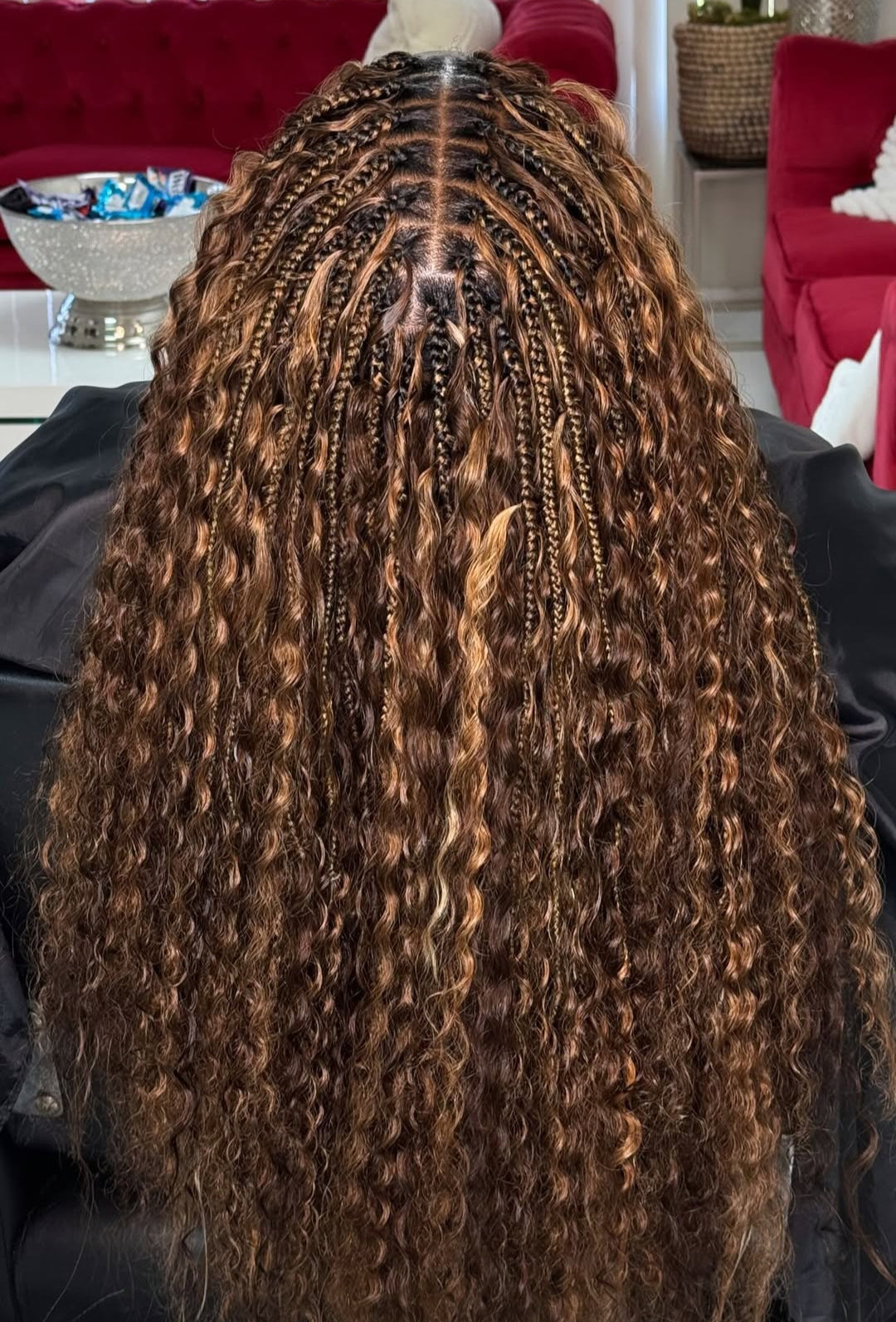 Boho human hair braids