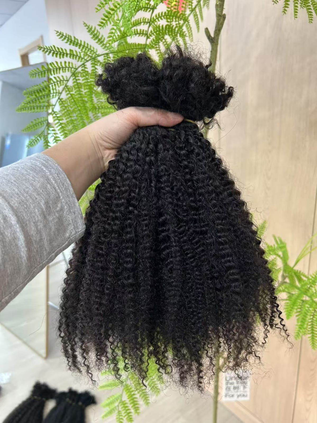 Kinky curly human hair
