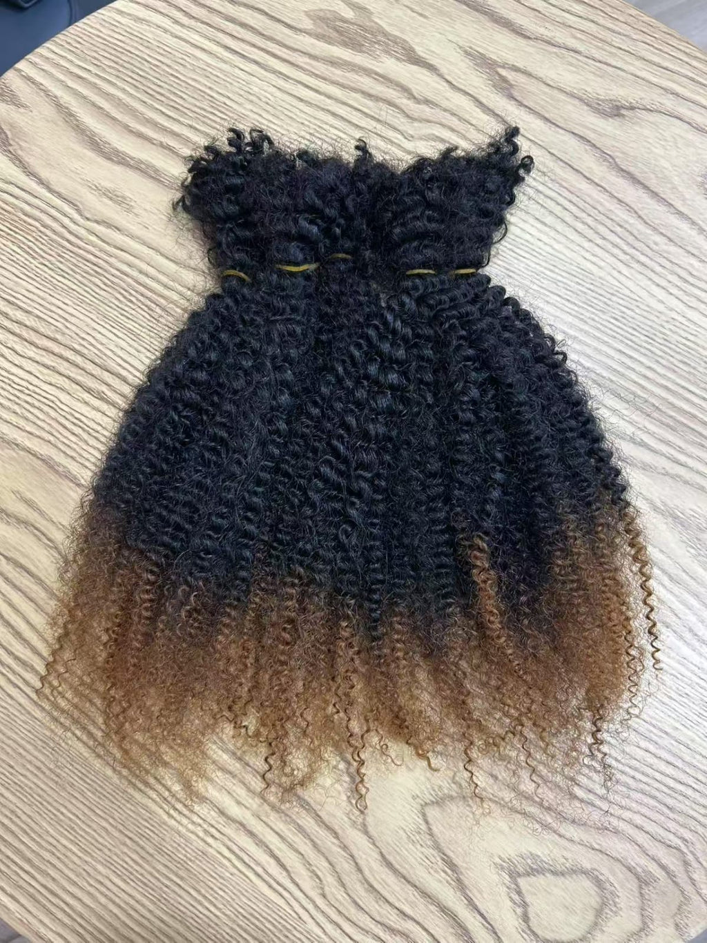 Kinky curly human hair