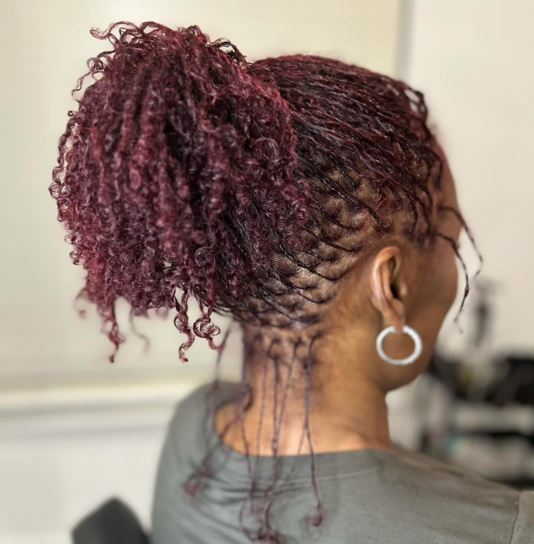 Pre stretched Afro kinky bulk 100g