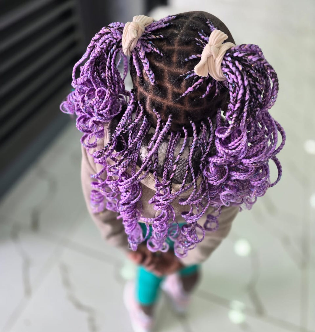 Babies sparkle braids