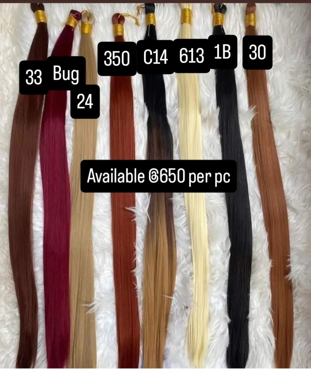Bone straight braids