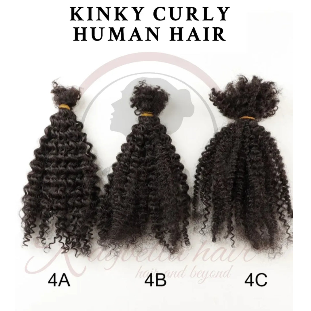 Kinky curly human hair