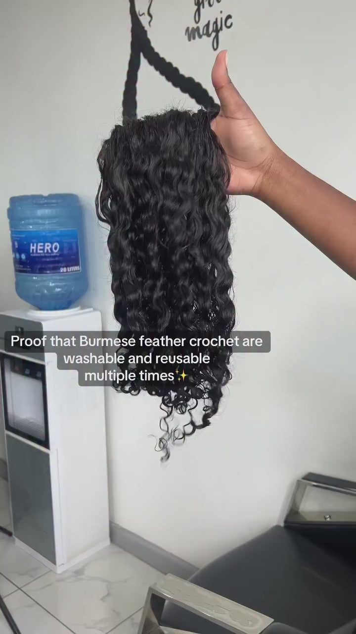 FEATHER CROTCHET -BURMESE CURLS