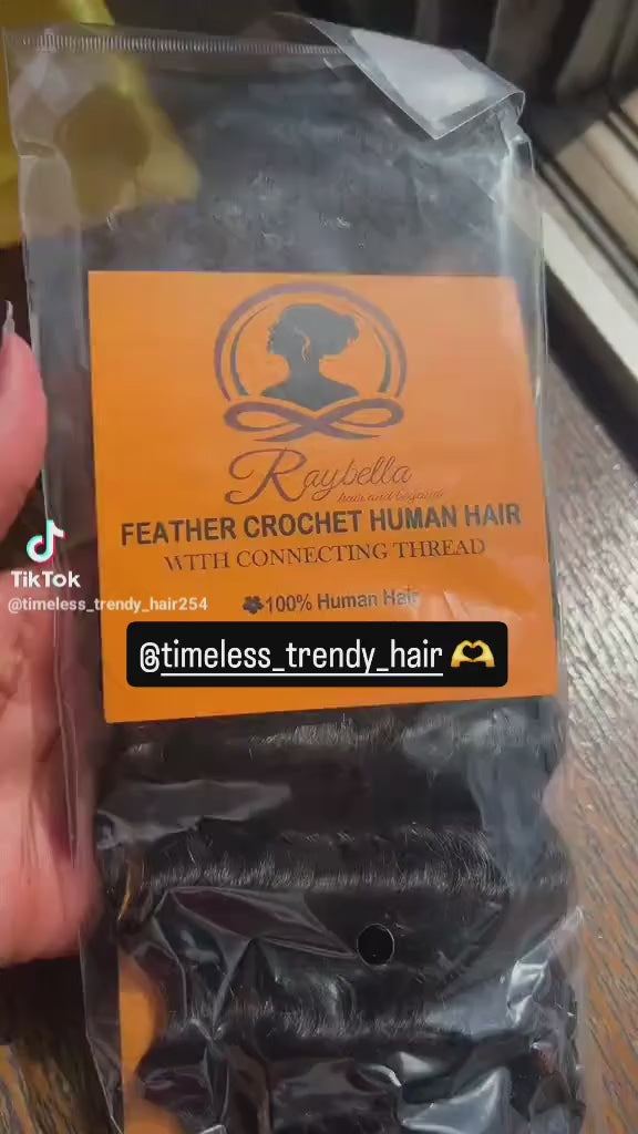 FEATHER CROCHET -DEEP WAVE CURLS