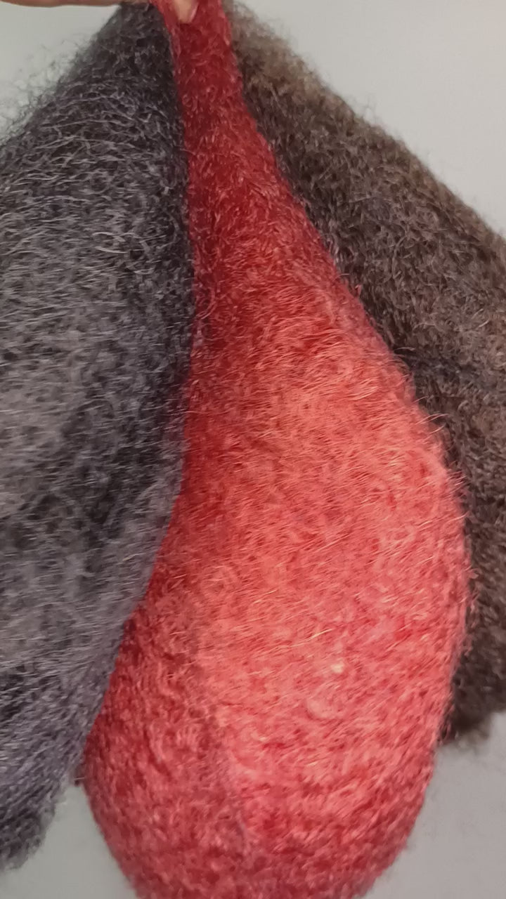 Pre stretched Afro kinky bulk 100g